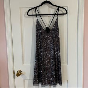 NWT Free People Gold Rush Mini Dress
